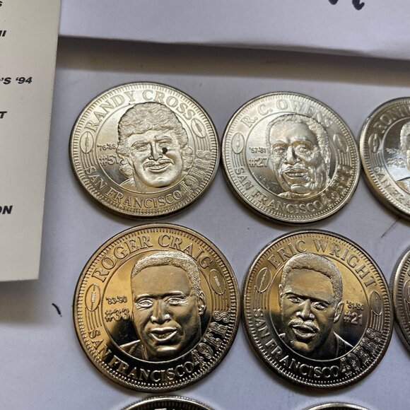 San Francisco 49ers then and now 1994-95 collectable coins 12 of 20 Lot #11 - Picture 9 of 11